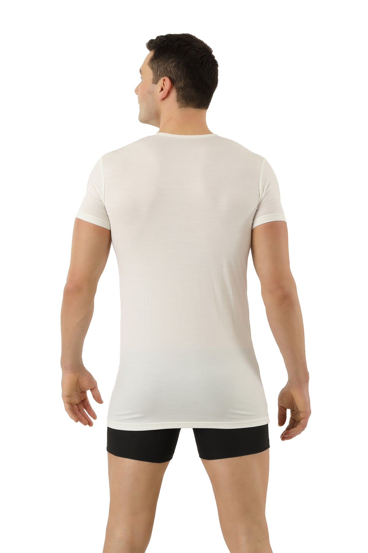 Maglietta intima girocollo Manica corta Uomo · Performance Merino-TENCEL™ Auckland Bianco lana