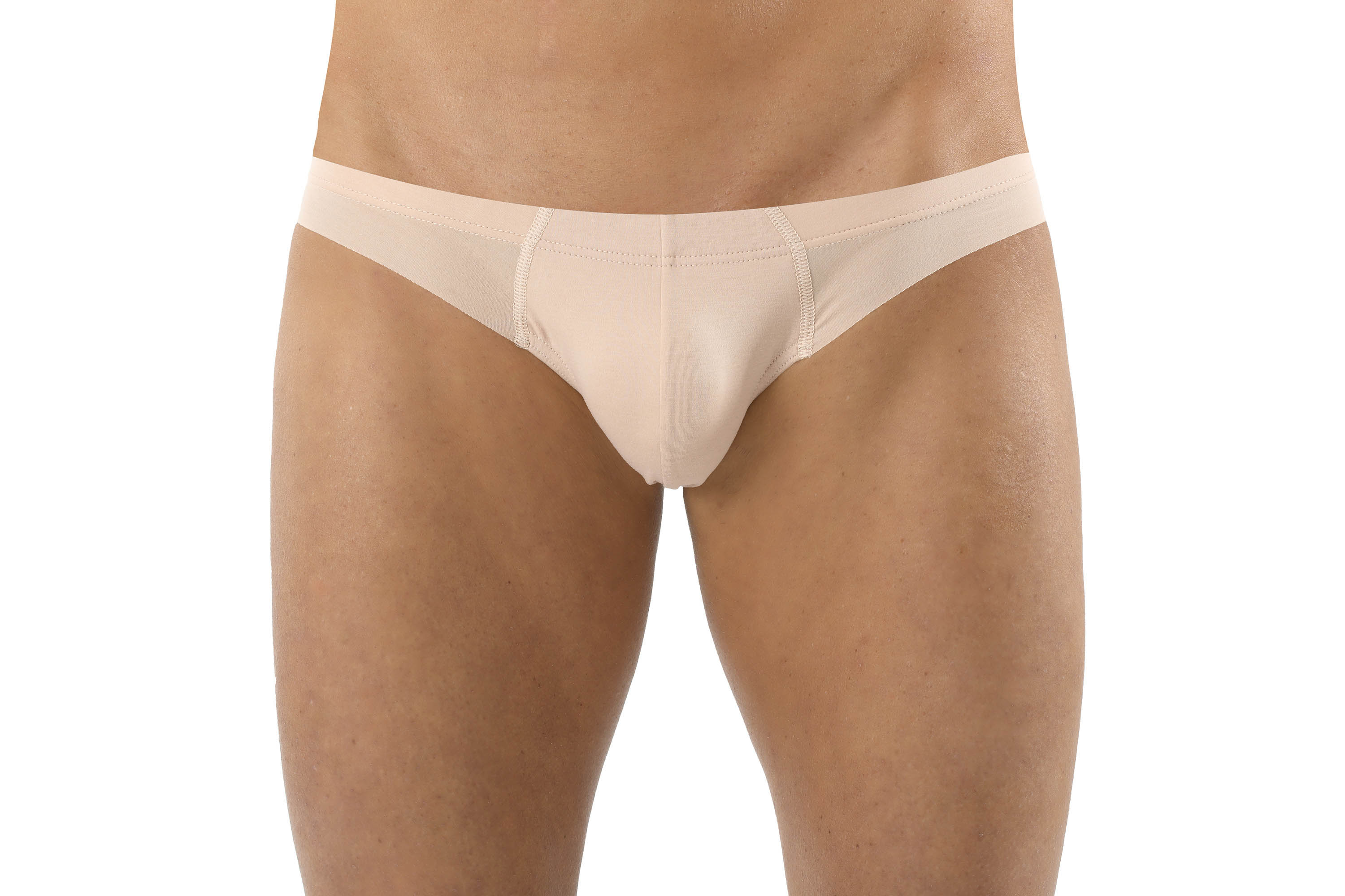 2-Pack Herren Slips unsichtbar Lasercut ohne Saum Clean Cut Baumwolle Elastan