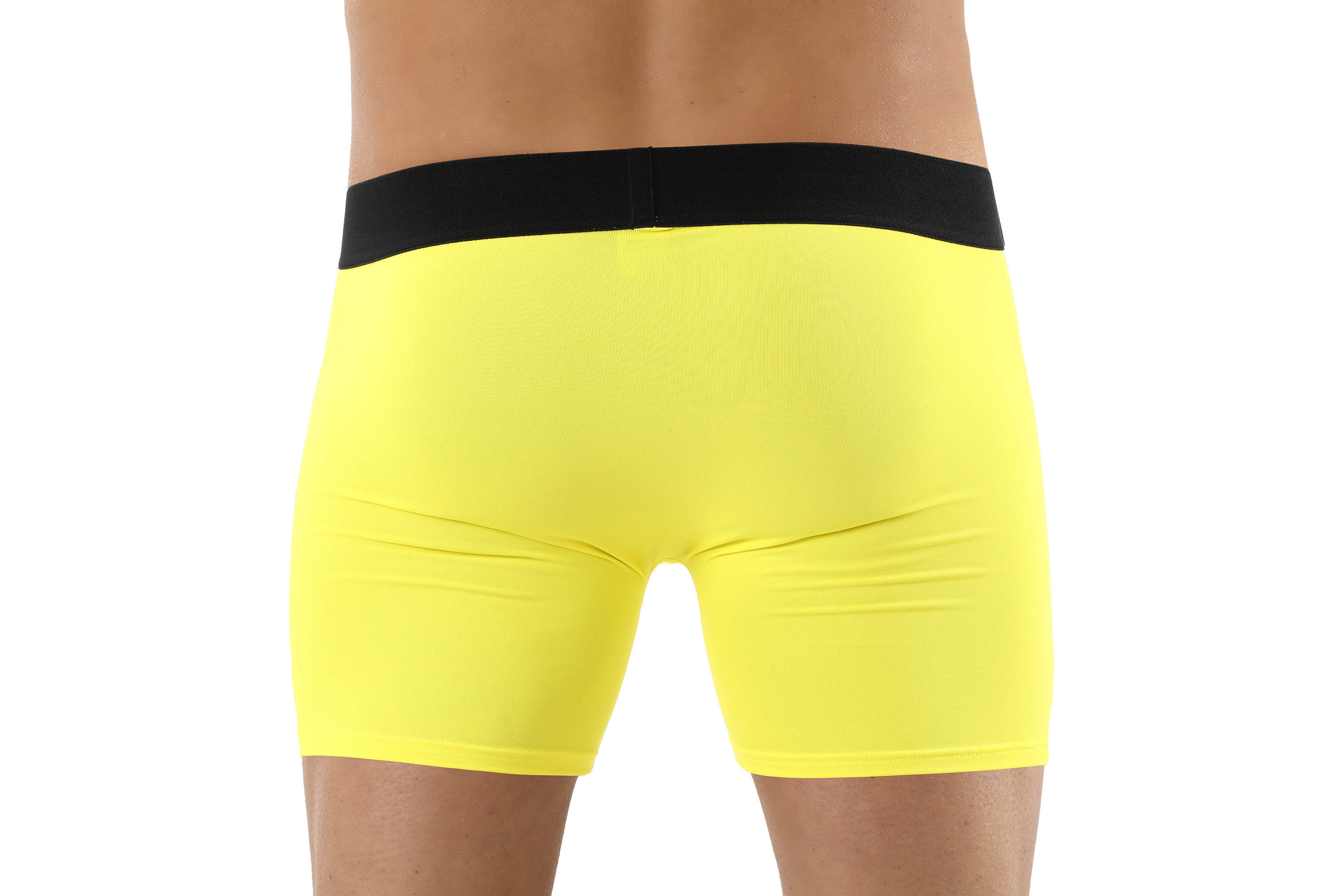 Retro Shorts Boxershorts Mikrofaser Gelb