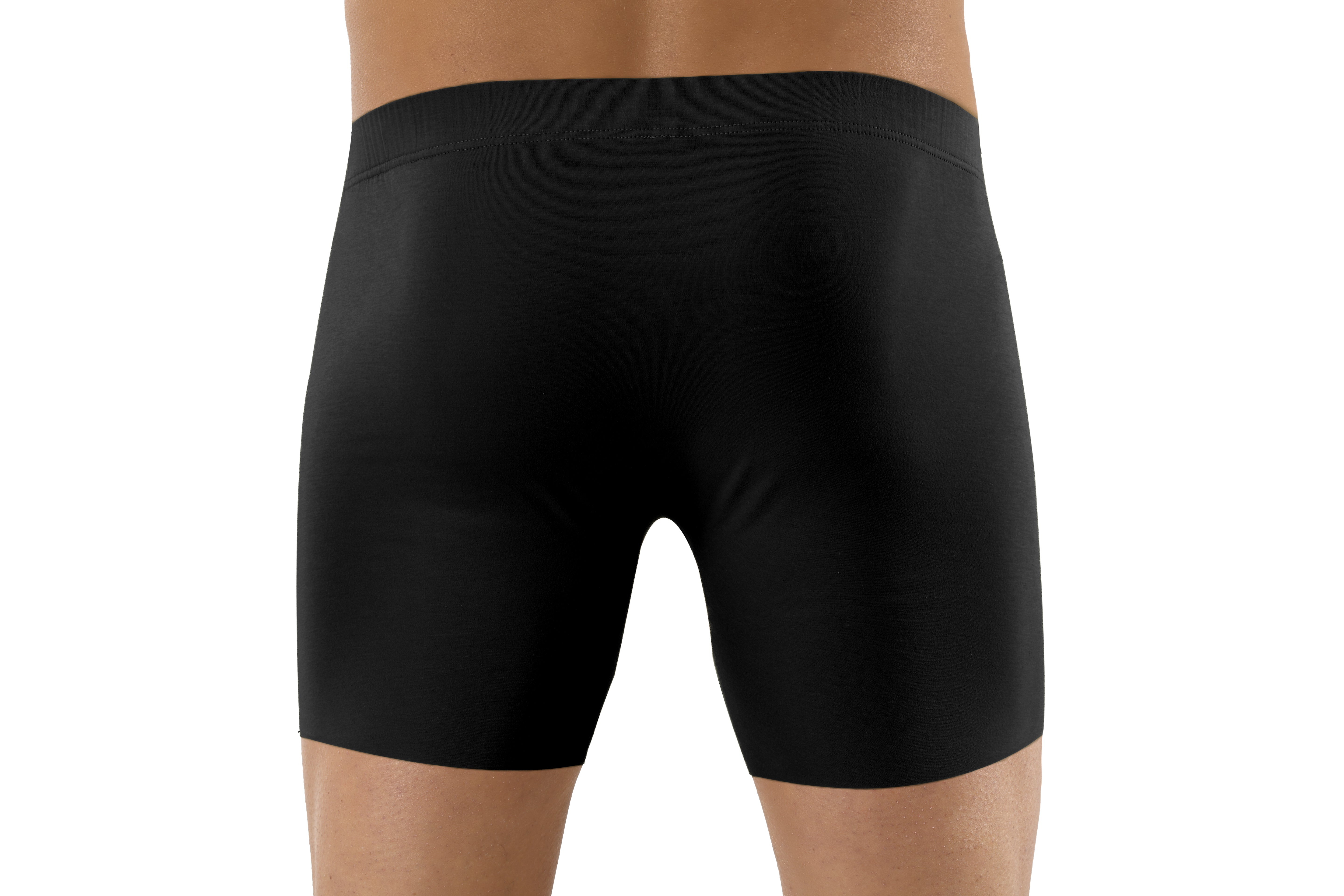 2-Pack Herren Retroshorts Lasercut ohne Saum Clean Cut Baumwolle Elastan schwarz