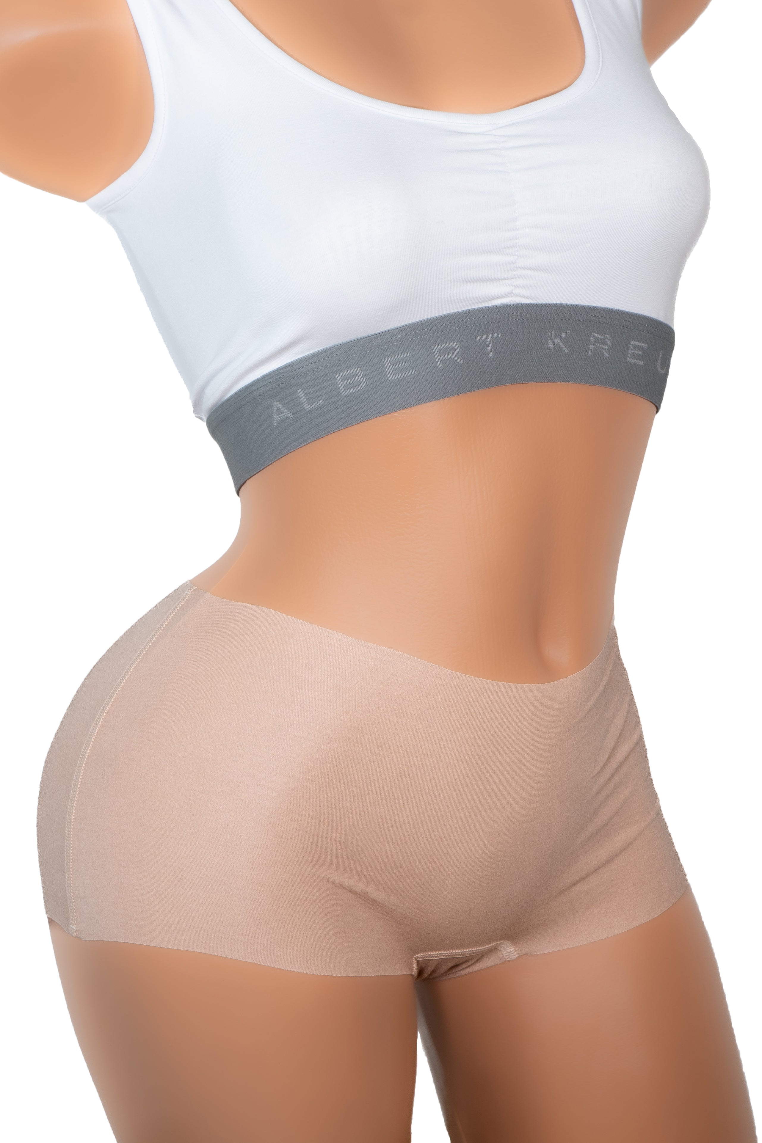 3er Pack Damen Panty Shorts unsichtbar Lasercut ohne Saum Clean Cut Baumwolle Elastan