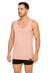 Canottiera Business da Uomo con Spalline in Beige – 100% Cotone Biologico 