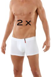 Set di 2 Mutande boxer tessuto tecnico Cool Clima bianco 