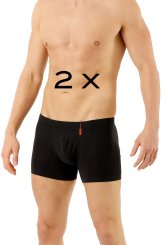 Set di 2 Mutande boxer tessuto tecnico Cool Clima nero 