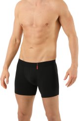 Boxer aderente termico traspirante lana merino-TENCEL™ Lyocell nero 