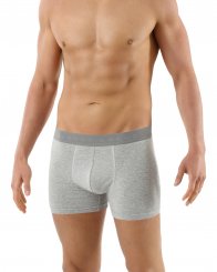 Boxer shorts cotone elasticizzato antibatterico grigio 