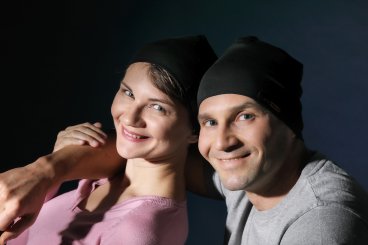Berretto Beanie Capello uomo donna jersey (cotone organico) nero 