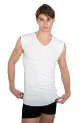 Maglia / maglietta intima business senza manica "Berlin" bianco 