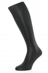 Calzettoni eleganti pura seta nero 