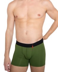 Boxer Shorts Microfibra oliva scuro 