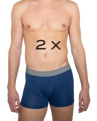 Set di 2 boxer aderenti micromodal-seacel blu 