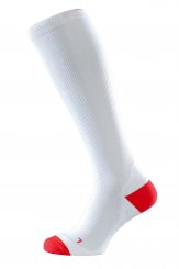 Calze a compressione corsa running bianco 