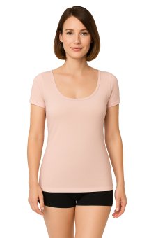 Maglietta intima 100% cotone biologico a costine 