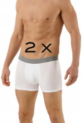 Set di 2 mutande boxer bianchi micro modal 