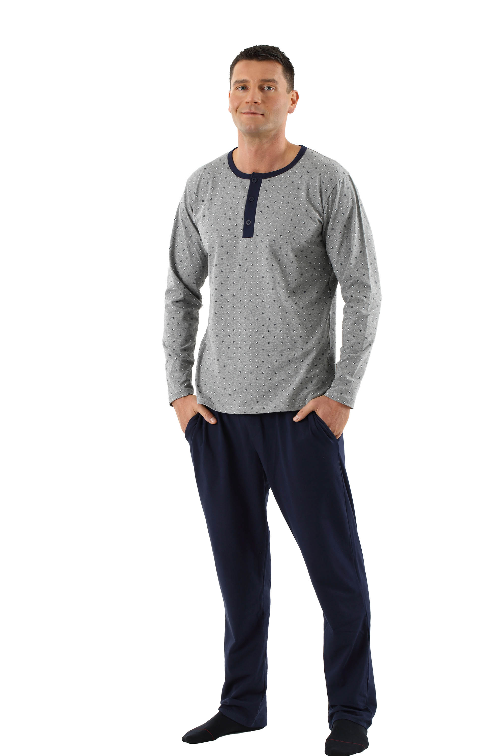 Pigiama Donna PrinStory Maniche Corte E Pantaloni Lunghi – Stelle Bianco/rosso, Taglia S, In Viscosa Ed Elastan