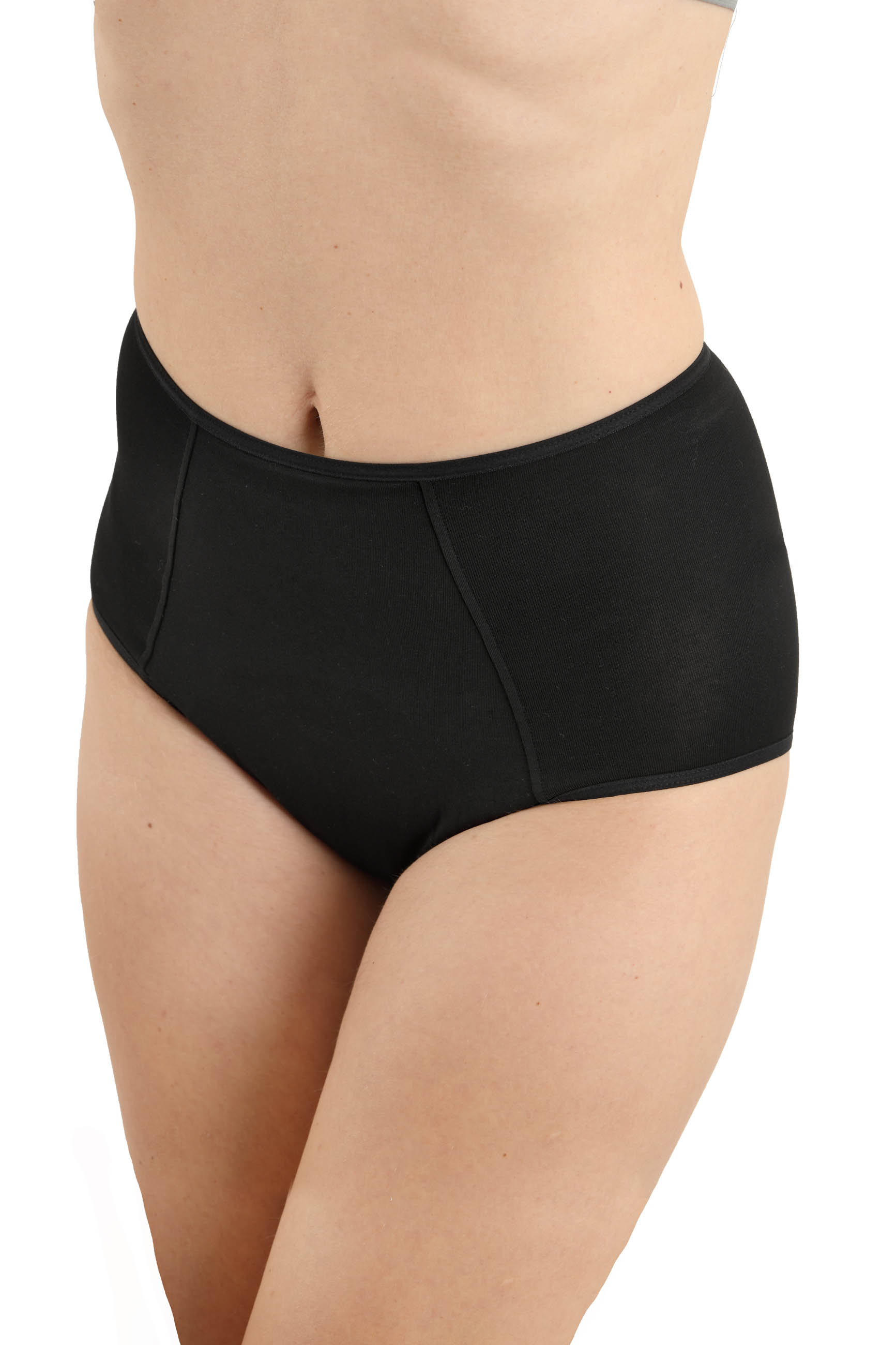 ALBERT KREUZ | Set di 2 mutande mestruali culotte slip a vita molto alta  cotone bio nero