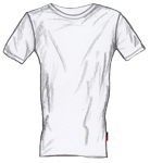 Rundhals T-Shirt halbarm Stretch Micromodal weiß