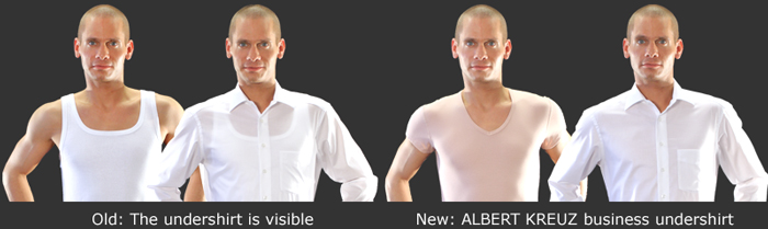 The invisible undershirt - the perfect solution under a business shirt!