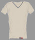 Hautfarbenes Unterhemd / Herrenunterhemd unsichtbar V-Ausschnitt